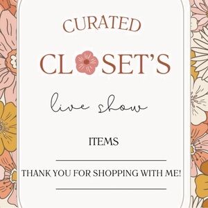 UNLISTED LIVE SHOW ITEMS!